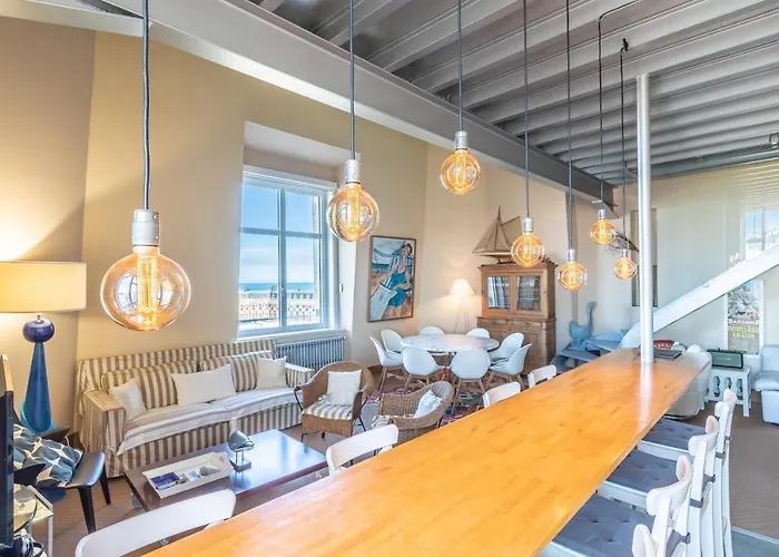 公寓 Sun Keyweek Duplex Breathtaking View Of The Ocean And Palace Gardens 比亚里茨