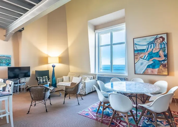 Sun Keyweek Duplex Breathtaking View Of The Ocean And Palace Gardens 比亚里茨